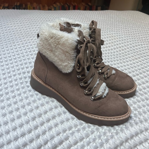 Madden NYC Furry Tan Winter Boots - Picture 2 of 8